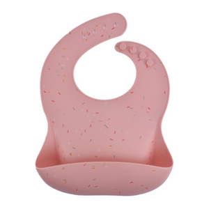 Slabbetje  Dusty Pink Confetti